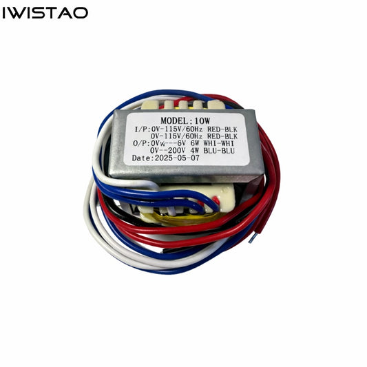 IWISTAO 10W Power Transformer EI for Tube Preamplifier 200V/20ma 6V/1A