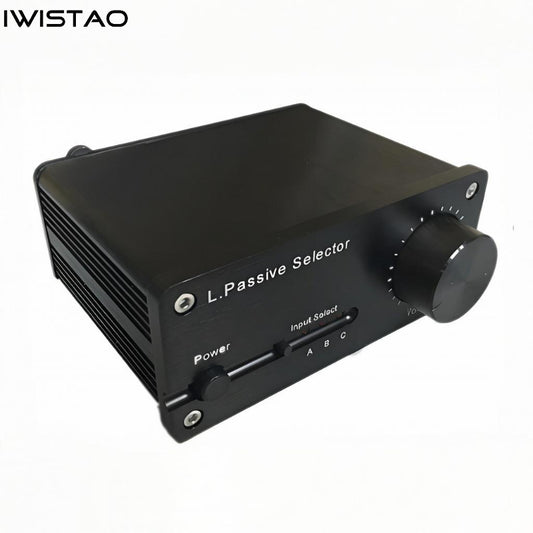 IWISTAO Passive Preamp 3-Way Selector Connect Multiple Audio Devices HIFI Audio