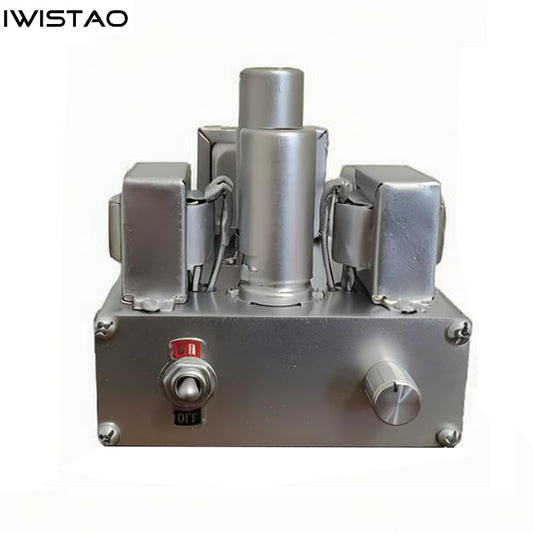 Tube Amplifier 6N2 plus 6N6 1Wx2 Punk Industrial Style Miniature 2-Tube Stereo Amplifier Desktop Audio
