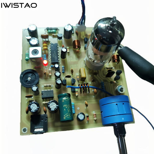 IWISTAO 6N3 Vacuum Tube Single-Lamp FM Radio Finished Board LA1260 IF TDA2822 Power Amplification 2