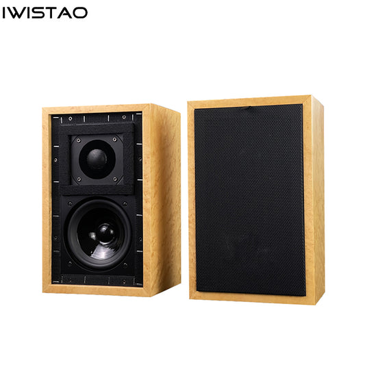 IWISTAO HIFI 2 Ways 5 Inches LS3/5A Speaker 8 Ohm Birch Multilayer Board Speaker Enclosure