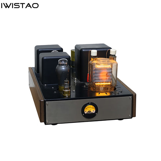 IWISTAO 833 Single-Ended Class A Tube Amplifier 1 Piece Split-Chassis Amp 6SN7 Preamp 300B Transformer-Coupled to 833