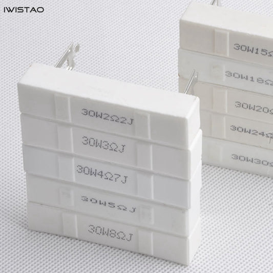 30W セメント抵抗器 1 -30ohm フルスペック プロフェッショナル クロスオーバー スピーカー ハイファイ オーディオ