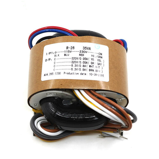 IWISTAO R Type Transformer 35W Input 0-115V-230V Dual 220V 6.3V Tube Amp Preamp