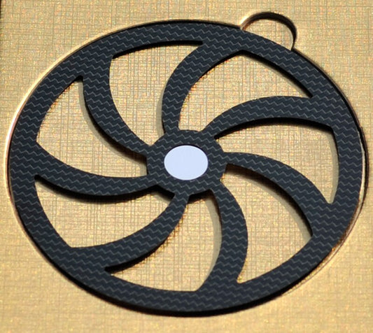 CDMAT Carbon Fiber CD Mat, Disc Stabilizer Tuning Pad, Anti-Vibration Damping Sheet for CD Players