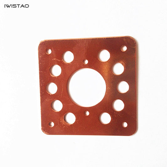 IWISTAO 1.5MM 두꺼운 튜브 구리 도금 완충기 플레이트 KT88 EL34 6N8 용 충격 방지 라이너