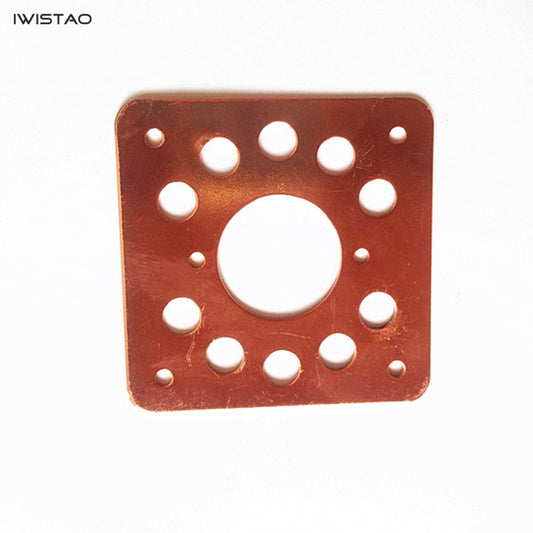 IWISTAO 1.5MM Littl 9 핀 튜브 6N2 12AX7 EL84 용 구리 도금 완충기 플레이트