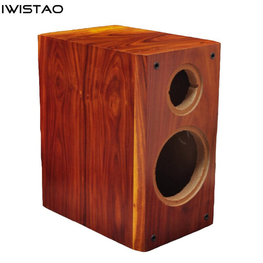 IWISTAO 2 Way 5 inches Speaker Empty Cabinet Passive Enclosure 10L Wood MDF Board Rosewood Veneer Inverted HIFI DIY