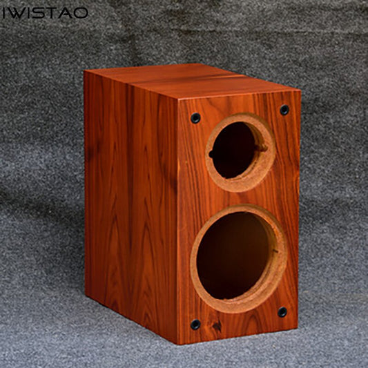 IWISTAO 2 Way 6.5 inches Speaker Empty Cabinet Passive Enclosure 18L Wood MDF Board Rosewood Veneer Inverted HIFI DIY