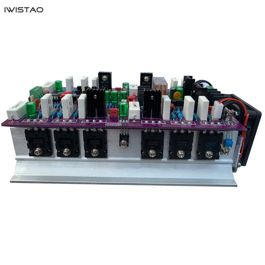 IWISTAO 2X200W HIFI Classic Class A ON MJL4281/4302 Discrete Component Stereo Power Amplifier Finished Board