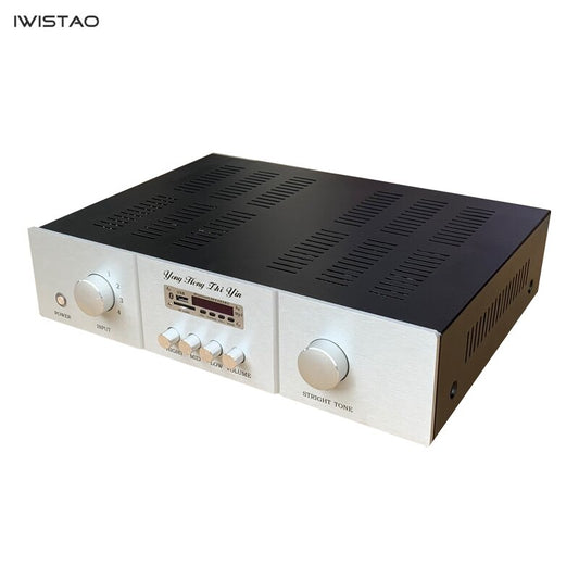 IWISTAO 2X300W HIFI Stereo Discrete Component Power Amplifier Bluetooth 4.2 Support WVA, FLCA, APE
