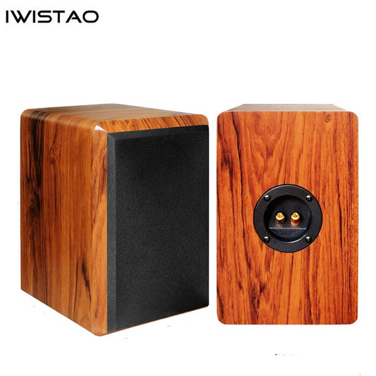 IWISTAO 4 Inches Full Range Speaker Empty Cabinet Passive Enclosure 15mm High Density Board 5.2L