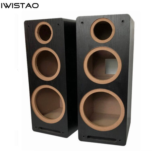 IWISTAO 3 ウェイ 8 インチ スピーカー空キャビネット 1 PC スピーカー エンクロージャ 15 mm 高密度ボード迷路構造 HIFI オーディオ DIY