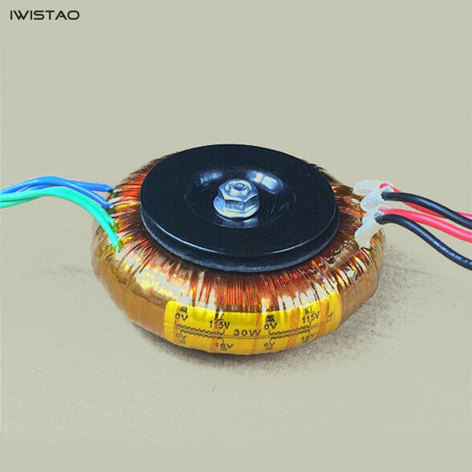 IWISTAO 30W O Type Transformer 4N OFC Double 8V or 16V for DAC Preamp Headphone Amplifier