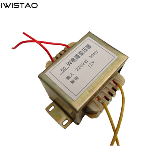 IWISTAO 50W Power Transformer EI Transformers PR 220V SEC 12V 18V 24V 36V