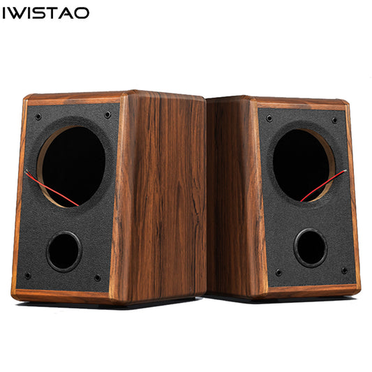IWISTAO 6.5 inches Full Range Speaker Empty Cabinet Passive Speaker Enclosure Wood 25mm High Density MDF Board Volume 20L DIY