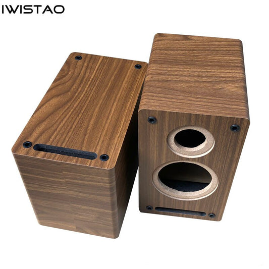 IWISTAO 8 인치 2 Way 스피커 빈 캐비닛 인클로저 미로 구조 1 쌍 15mm 고밀도 보드 하이파이 오디오 DIY