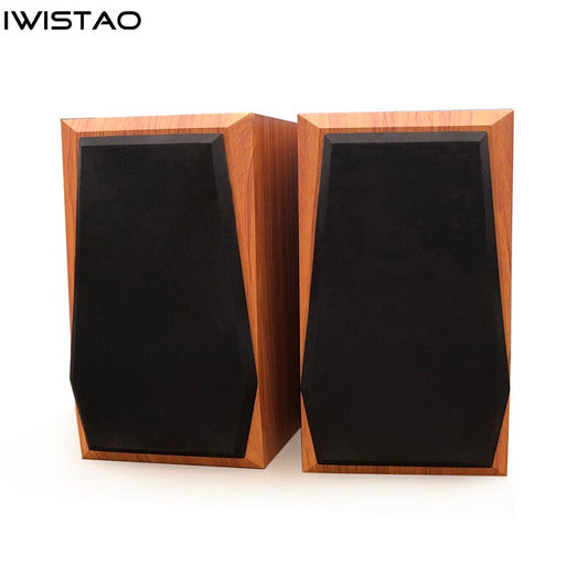 IWISTAO 8 Inch 2 Way Speaker Empty Cabinet Labyrinth Diamond Corner 1 Pair 15mm High Density Board HIFI Audio DIY