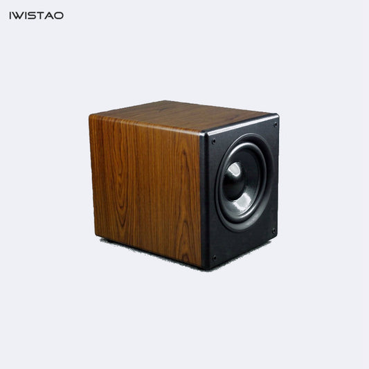 IWISTAO 8 Inch HIFI Passive Subwoofer 100W 4/8 Ohms 35HZ-300HHz 86dB Wood Cabinet