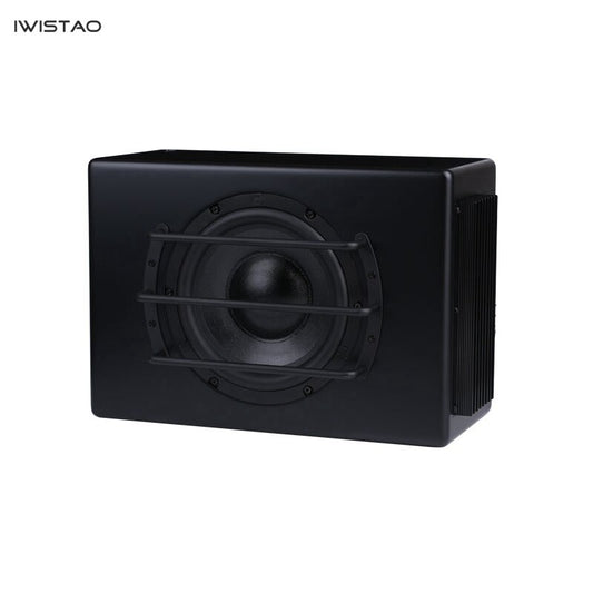 IWISTAO 8 Inch Car Active Subwoofer DC12V 100W 45-150Hz 88Db Car Audio Subwoofer Modification Black