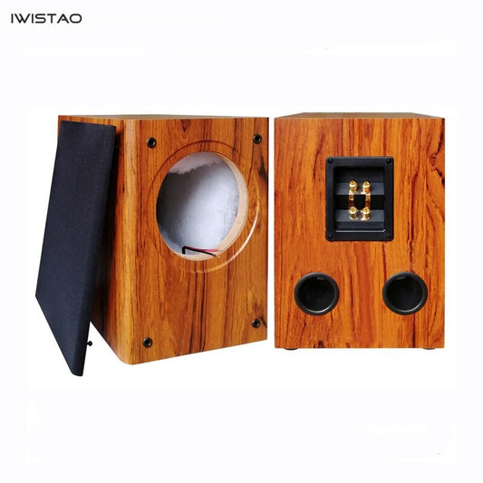 IWISTAO 8 inches Full Range Speaker Empty Cabinet Passive Speaker Enclosure Wood 18mm High Density MDF Board Volume 24L DIY