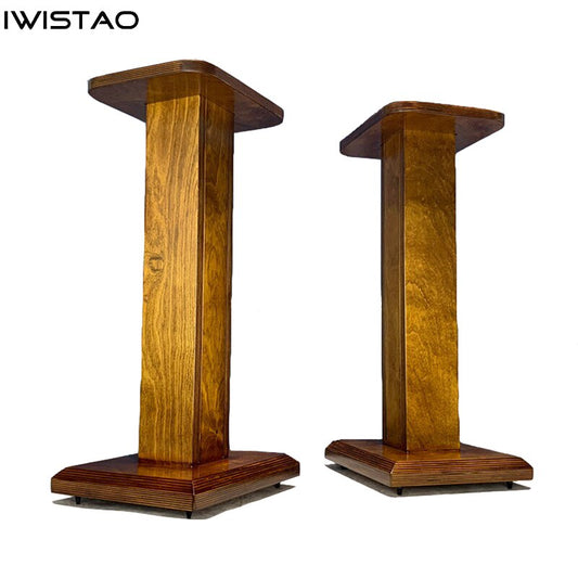 IWISTAO Birch Plywood Speaker Stand Tripod Bracket 4/5/6.5 /8 Inch Surround Speaker Placement Customized Top Size HIFI DIY