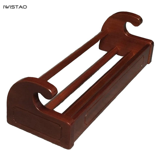 IWISTAO CD Disc Collection Holder Imported Sapele Wood 480mm*180mm*140mm