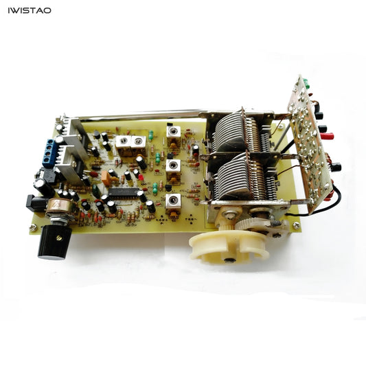 IWISTAO Discrete Components Stereo FM Radio Board LA3401 Decode TDA2030A AMP No Power Adapter