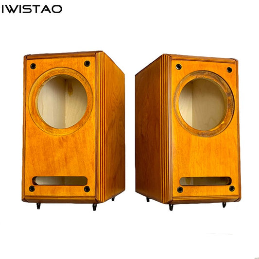 IWISTAO フルレンジ同軸空スピーカー 迷宮構造 1ピース 8インチバーチ合板ボリューム 27.5L DIY HIFIオーディオ