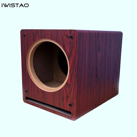 IWISTAO HIFI 10 Inch Subwoofer Empty Cabinet Passive Wooden Speaker Enclosure HDF Board DIY