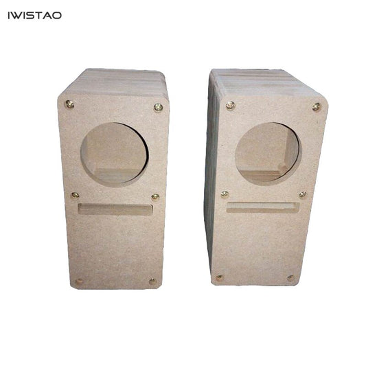 IWISTAO HIFI 2 Inch Labyrinth Full Range Speaker Empty Cabinet 1 Pair MDF Wood Board Audio DIY