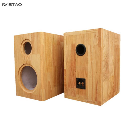 IWISTAO HIFI 2 웨이 빈 스피커 캐비닛 4 ~ 8 인치 1 쌍 완제품 순수 솔리드 우드 튜브 앰프 용 반전