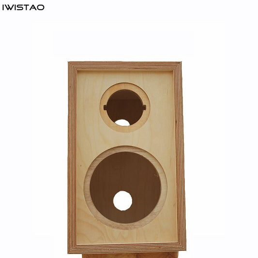 IWISTAO 하이파이 2 웨이 스피커 빈 캐비닛 4/5/6.5 인치 1 쌍 완성 된 솔리드 자작 나무 나무 거꾸로 튜브 앰프