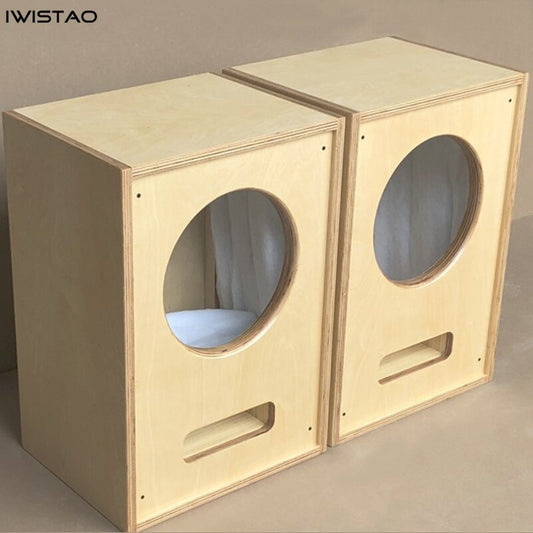 IWISTAO HIFI 풀 레인지 스피커 빈 캐비닛/플랫 팩 12/15 인치 단위 자작 나무 다층 합판 18mm DIY 용 1 pc