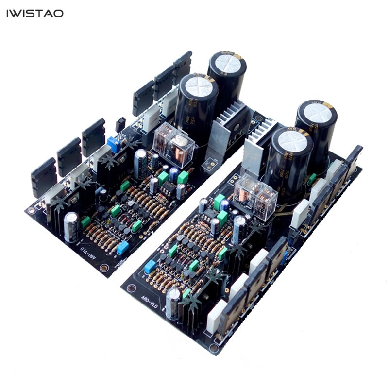 IWISTAO HIFI パワーアンプ 完成基板 1ペア 200W ゴールデンスロットル A60 AC24VX2 ~ AC42VX2 DIY –  IWISTAO HIFI MINIMART