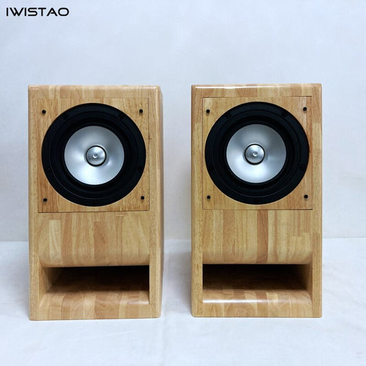 IWISTAO HIFI スピーカー 完成品 6.5インチ 1ペア ラビリンス構造 無垢材 マークフルレンジスピーカーユニット CHN110用