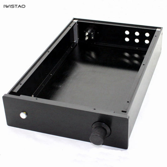 IWISTAO HIFI チューブ アンプ ケーシング W236*D363*H70mm オール アルミニウム ブラック