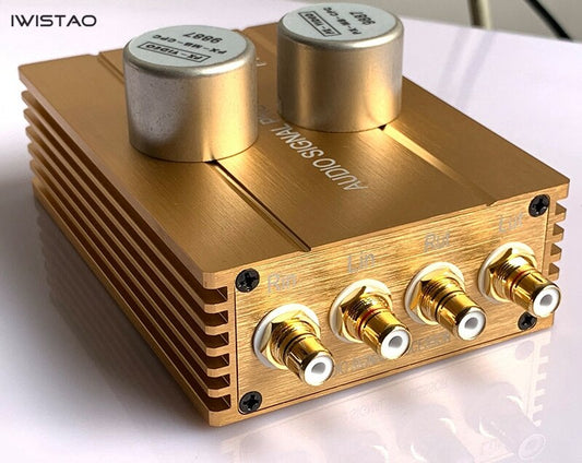 IWISTAO Passive Preamplifier Audio Signal Boosting Transformer RCA to RCA for Smartphone PC MC HIFI