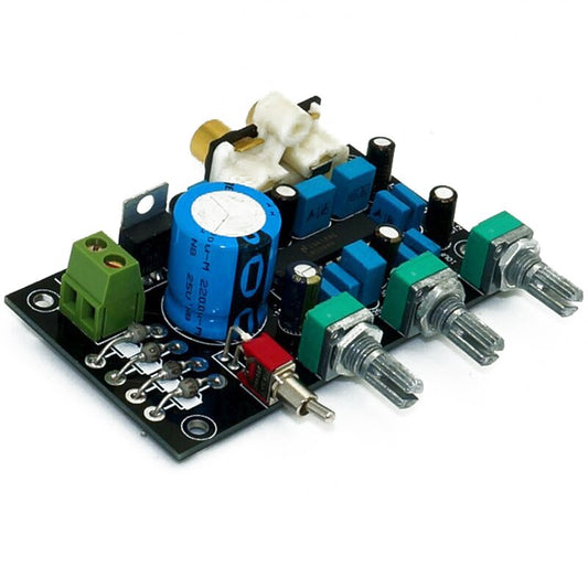 IWISTAO Tone PCBA Board Kits HIFI Audio LM1036 Equal Loudness Control Bass Treble Volume