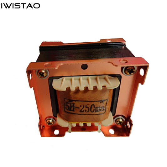 IWISTAO Tube Amp Choke Coil 5H 250mA Japanes Z11 Annealed Silicon Steel Sheets EI66 Amplifier Filter British bracket DIY