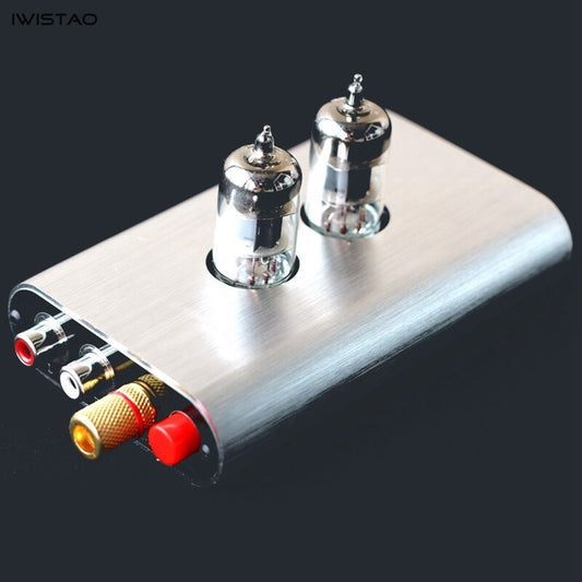 IWISTAO 6J1 Tube MM/MC Moving Coil Moving Magnetic Phono Preamplifier Vinyl Records Phonograph Amplifier