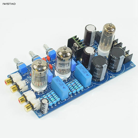 IWISTAO Tube Tone Adjustment Finished Board 6Z4 Rectifier 2x6N1 Bass Treble Volume Control DIY