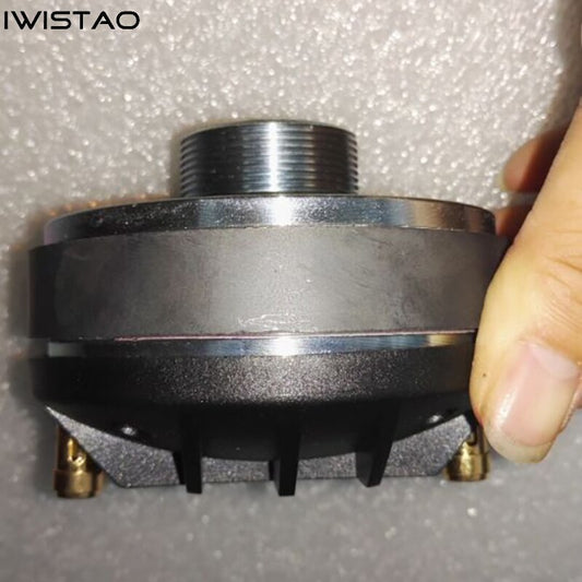 IWISTAO Tweeter Drive Head 1 Inch Throat 34 Core Titanium Film Horn Delicate Transparent For Wood Horn HIFI Audio DIY