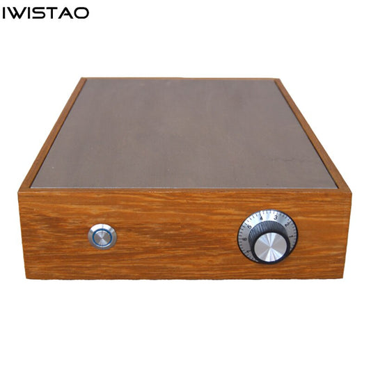 IWISTAO Vacuum Tube Preamplifier Casing Sapele Solid Wood Frame Chassis Retro Style 200x65x300 Top Aluminum Plate HIFI Audio DIY
