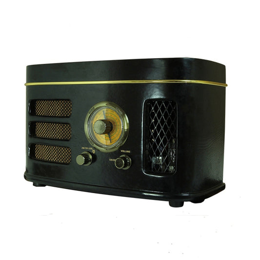 Tube Hybrid Radio 6N2 Preap 12W Power AM/FM 4 Inch Speaker Bluetooth Wooden Cabinet