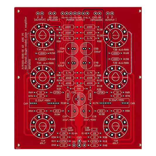 IWISTAO 6L6 Parallel Single-ended Power Amplifier Empty PCB Board AUDIO NOTE P2SE Circuit Amplifying plus Power Board