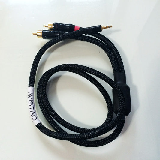 IWISTAO HIFI 3.5mm Plug to 2 RCA Stereo Cable With 4N OFC Wire Budweiser RCA Manual