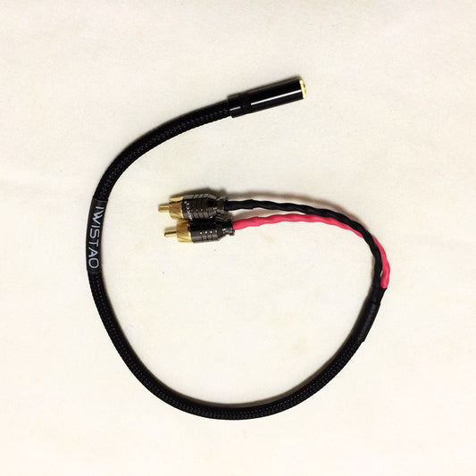 IWISTAO HIFI Female 3.5mm to 2 RCA Stereo Cable Budweiser RCA Canare Professional Broadcast Manual