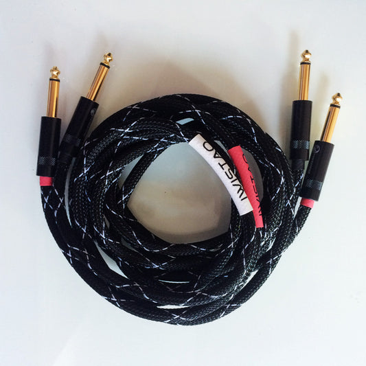 IWISTAO HIFI 6.35mm to 6.35mm Mono Cable Choseal 4N OFC Audio Cable Gold-plated Plugs Manual