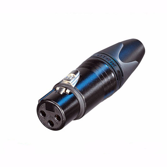 HIFI XLR Connector Female Black Shell Plating Gold-plated Contacts for 3-core Cable Neutrik HIFI Audio DIY